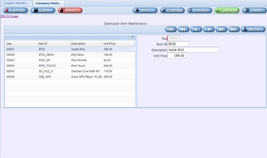 OpenLayer Screens