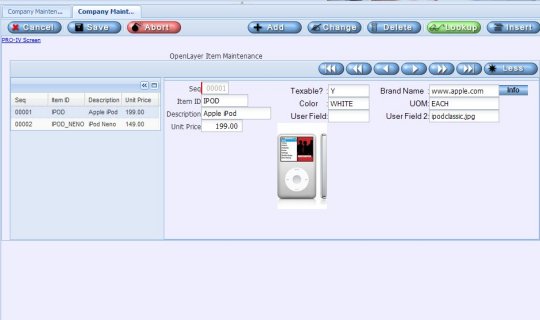 OpenLayer Screens